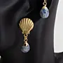 Contemporary Earrings in shell