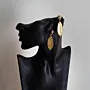 Handcrafted Gold-Plated Olive Leaf Earrings with Distinctive Detail