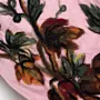 Blush Pink Floral Felted Shawl with Wool-Felting Technique