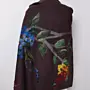 Brown Multicolor Full Felted Shawl with Wool-Felting Technique
