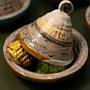 Handmade Recycled Newspaper Mini Tagine Set 4 Pieces 10x15 cm