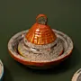 Handmade Recycled Newspaper Mini Tagine Set 4 Pieces 10x15 cm