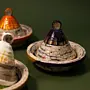 Handmade Recycled Newspaper Mini Tagine Set 4 Pieces 10x15 cm