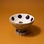 Handmade Recycled Newspaper Serving Bowl Set 4 Pieces 7x10 cm