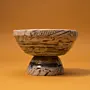 Handmade Recycled Newspaper Serving Bowl Set 4 Pieces 7x10 cm