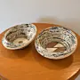 Circle Pattern Mini Recycled Newspaper Serving Dish 7x15 cm