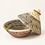 Handmade Covered Recycled Newspaper Serving Dish 18x20 cm