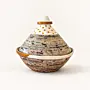 Handmade Covered Recycled Newspaper Serving Dish, 18x20 cm thumbnail