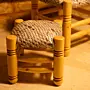 Handwoven Recycled Newspaper Small Stool 20x20x20 cm