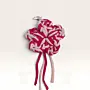 Two-Tone Crochet Flower Keychain – 9x9 cm – Available In Style Options