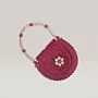 Dark Pink Crochet Mini Bag for Girls - Small Size - 18x15x5 cm thumbnail