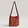 Multicolor Daily Crochet Bag with Lining & Zipper - Turkish Cotton