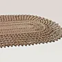 Light Brown Handmade Table Runner with Side Set Option - 93x34 cm
