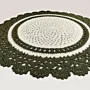 Handmade Crochet Round Side Table Mat - CottonCustomizable - Ø60 cm thumbnail