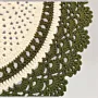Handmade Crochet Round Side Table Mat - CottonCustomizable - Ø60 cm thumbnail