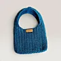 Crochet Shoulder Bag with Lining & Magnetic Closure - 24x18 cm thumbnail