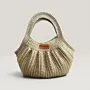 Beige Handmade Crochet Tote Bag - Premium Turkish Yarn 34x21 cm