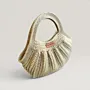 Beige Handmade Crochet Tote Bag - Premium Turkish Yarn - 34x21 cm thumbnail