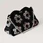 Crochet Shoulder Bag with Chain Strap & Magnetic Closure - 26x16x8 cm thumbnail