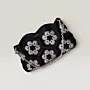 Crochet Shoulder Bag with Chain Strap & Magnetic Closure - 26x16x8 cm thumbnail