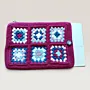 Handmade Crochet Laptop Sleeve - Multi-Color Cotton 36x24x3 cm