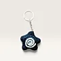 Handmade Spiral Crochet Keychain Charm 4cm Diameter for Bags