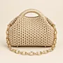 Cream Turkish Yarn Crochet Handbag Chain Strap 25x12x16cm thumbnail