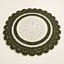 Handmade Crochet Round Side Table Mat - CottonCustomizable - Ø60 cm thumbnail