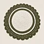 Handmade Crochet Round Side Table Mat - CottonCustomizable - Ø60 cm thumbnail