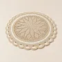 Handmade Crochet Round Placemat & Side Table Mat - Polyester - Ø42 cm thumbnail