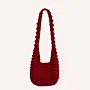 Handmade Crochet Tote Bag with Lining & Magnetic Closure - 30x24 cm thumbnail