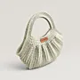 Beige Handmade Crochet Tote Bag - Premium Turkish Yarn - 34x21 cm thumbnail