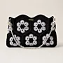 Crochet Shoulder Bag with Chain Strap & Magnetic Closure - 26x16x8 cm thumbnail