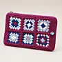 Handmade Crochet Laptop Sleeve - Multi-Color Cotton - 36x24x3 cm thumbnail