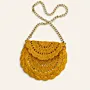 Velvet Crochet Mini Bag for Kids with Inner Lining - 18x15x5 cm thumbnail