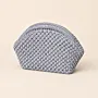 Silver Crochet Evening Bag - Turkish Yarn Handmade - 22x15x5 cm thumbnail