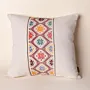 Handmade Chevron Zigzag Embroidered Cushion Cover 43x43 cm