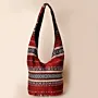 Handmade Crimson Bedouin Shoulder Hand Bag with Heritage Textile