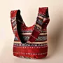 Crimson Bedouin Shoulder Hand Bag with Heritage Textile - 35x30x10 cm thumbnail