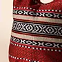 Crimson Bedouin Shoulder Hand Bag with Heritage Textile - 35x30x10 cm thumbnail