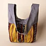Earth Charcoal Denim Shoulder Hand Bag Heritage Style - 35x30x10 cm thumbnail