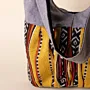 Earth Charcoal Denim Shoulder Hand Bag Heritage Style - 35x30x10 cm thumbnail