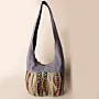 Handmade Urban Slate Shoulder Hand Bag with Artisan Details