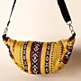 Golden Oasis Crossbody Bag with Interior Zip Pocket - 25x20x7 cm thumbnail