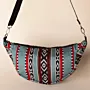 Sky Coral Heritage Crossbody Bag with Secure Zip Pocket - 25x20x7 cm thumbnail