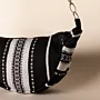 Obsidian Black Heritage Crossbody Bag with Zip Pocket - 25x20x7 cm thumbnail