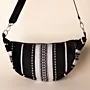 Obsidian Black Heritage Crossbody Bag with Zip Pocket - 25x20x7 cm thumbnail