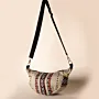 Handmade Desert Sand Textured Crossbody Bag with Secure Pocket