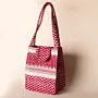 Vibrant Red Keffiyeh Insulated Lunch Box Bag Thermal - 24x22x15 cm thumbnail