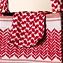 Vibrant Red Keffiyeh Insulated Lunch Box Bag Thermal - 24x22x15 cm thumbnail